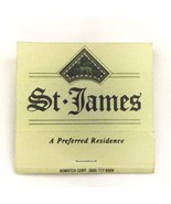 St. James Washington DC Vintage Matches Matchbook - $10.95