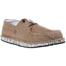 Twisted X men&#39;s circular project™ linen boat shoe BROWN - $48.00