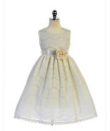 Gorgeous Ivory Lace Pageant Flower Girl Party Dress Crayon Kids USA - £43.95 GBP