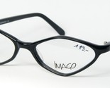Vintage iMAGO LUCERNA 2 Glänzend Schwarz Brille Einzigartig Rahmen 48-17... - $86.23