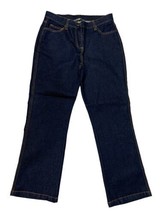 Avons Signature Women&#39;s Size w28 Dark Blue Denim Bootcut Jeans  Stretchy - £7.42 GBP