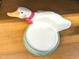 VTG Duck Coaster Korea Carved Wood Style Cottage Farmhouse French Country Core - £11.77 GBP