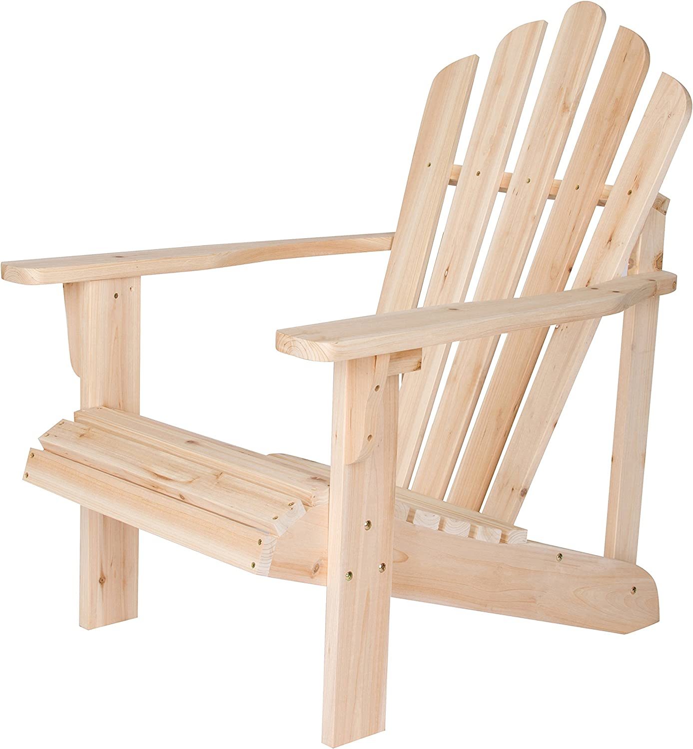 Shine Company 4611N Westport Adirondack Chair, Natural - £106.77 GBP