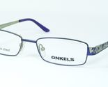 Nuevo ONKELS ONK1336 2 Violeta Azul / Té Verde Gafas Marco 51-16-135mm - $58.01