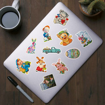 100PCS Cartoon Easter Vinyl Decorative Sticker for Laptop Water Bottle Notebook  - £7.53 GBP
