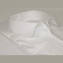 Mens CEREMONIA Tuxedo Formal Shirt 100% Cotton Turkey Slim Fit #stn 13 ata White image 3