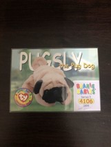 BEANIE BABIES TRADING CARD - SERIES 1  PUGSLY THE PUG DOG #4106 - $1.25