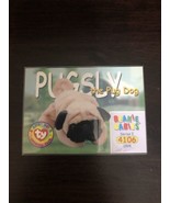 BEANIE BABIES TRADING CARD - SERIES 1  PUGSLY THE PUG DOG #4106 - $1.25