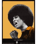 14008.Decor Poster.Room wall Interior design.Angela Davis I am a Black W... - $17.10+