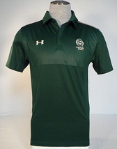 Under Armour Colorado State University Rams Green Short Sleeve Polo Shirt Men's - $74.99