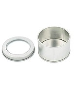 Fujiyuan 2 Pcs Round 33mm Tinplate Iron Tin Storage Case Container Boxes... - $8.56 CAD