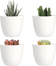 Youngever 8 Pack 4 Point 5 Inch Plastic Planters Indoor Flower Plant Pots, - £25.56 GBP