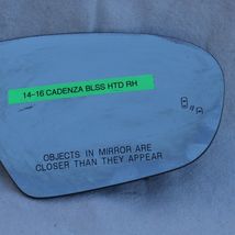 14-16 Kia Cadenza Sideview Mirror Glass Heated W/ Blind Spot Passenger Right RH image 2