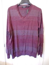 Men&#39;s Liz Claiborne Tonal Stripe Sweater Port Royal Size XXL  NEW - £17.50 GBP