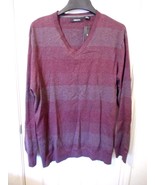 Men&#39;s Liz Claiborne Tonal Stripe Sweater Port Royal Size XXL  NEW - $24.18