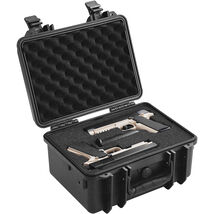 VEVOR Hard Pistol Cases, Waterproof &amp; Dustproof for 2 Pistol, 14.1×11.5×... - $28.90