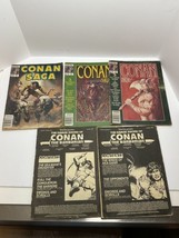 Lot of Five Vintage Conan Saga Comic Book Magazines - £11.92 GBP