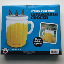 Big Mouth Frosty Beer Mug Inflatable Cooler 18&quot;h×12&quot;w Inflate &amp; Add Ice!!! - £9.87 GBP