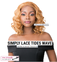 It&#39;s A Wig Simply Lace Front Wig Iron Friendly Wet N Wavy Tides Wave - £20.53 GBP