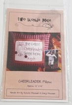 Two Blonde Mice Cheerleader  # 3560 Pattern -12&quot;x14&quot; Pillow - $9.89