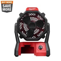 Milwaukee 18 V Lithium-Ion Cordless Jobsite Fan Tool Only Powerful Airfl... - $206.31