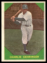 1960 Fleer Baseball Greats #58 Charlie Gehringer VG-EX-B108R12 - $29.70