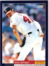 1994 Score Baseball Trading Card - Russ Springer  Anaheim California Angels #562 - £1.54 GBP