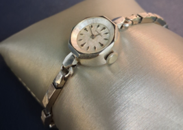 Longines Women&#39;s Watch 10k GF Case Swiss Manual Wind Vintage Silver 17mm... - $123.75