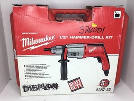  MILWAUKEE 5387-22, 1/2&quot; Electric Hammer Drill Kit  - £131.82 GBP