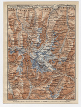 1903 Original Antique Map Of Grossglockner / High Hohe Tauern / Austria - £20.79 GBP