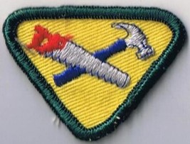 Boy Scouts Of America Proficiency Badge Patch Carpentry 1 1/2&quot; x 2&quot; - $1.37