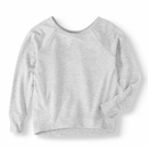 Athletic Works Girls French Terry Long Sleeve Shirt Size X-Small 4-5 Gray - £6.91 GBP