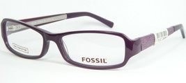 Fossil Belair OFW1222 500 Dark Purple Eyeglasses Glasses Frame 1222 52-14-135mm - £54.91 GBP