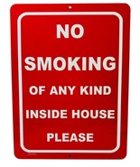 Black 015 Aluminum Metal Sign Horizontal (NO SMOKING OF ANY KIND INSIDE ... - $10.30 CAD