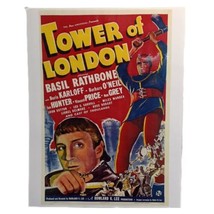 Tower of London (1962) 7.5”x11&quot; Laminated Mini Movie Poster Print - £7.96 GBP