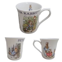 Beatrix Potter Frederick Warne Peter Rabbit Coffe MUG Queens England 100... - £19.30 GBP