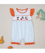 NEW Boutique Halloween Cows Baby Girls Romper Bubble Jumpsuit - $258.70 MXN