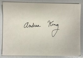 Andrea King (d. 2003) Signed Autographed 4x6 Index Card - $20.00