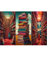 Colorful iPhone 14 Wallpapers, Surreal Literary Inspired, Set of 3 - $0.99