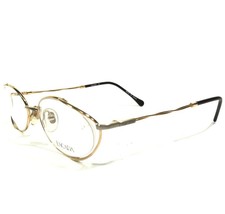 Escada E0022 E48 Eyeglasses Frames Gold Round Half Wire Rim 49-18-135 - £36.60 GBP
