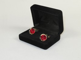 Men J.Valintin Cufflinks by Vitorofolo for French Cuff Shirt V35-27 Red Gold image 2