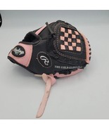 Rawlings Baseball Glove 9&quot; PL90PB Youth Black Pink T-Ball Mitt Right Han... - £6.37 GBP