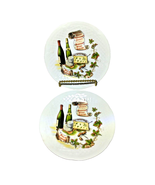 Set Of 2 DE LIMOGES Wine &amp; Cheese Appetizer 5.75&quot; Plates Mint Condition! - $11.12