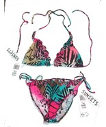 Sunsets Bali Butterfly Halter Bikini Swimsuit Size S Top, L Bottoms NWT ... - £53.94 GBP