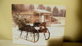 Grandpa's Sleigh Wood Pallet Art Print image 2