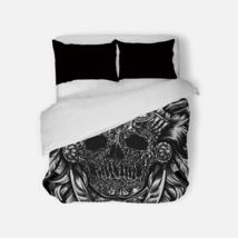 Warrior Skull Tattoo  Bedding Set 3Pcs Comforter Cover  - £62.22 GBP