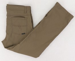 Prana Brion Slim Fit Pants Mens 34 X 29 Mud Flat Front Outdoor Hiking St... - $39.35