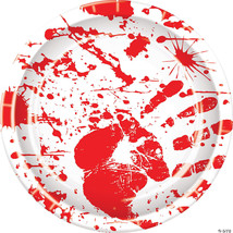 Bloody handprint plates - $446.21 MXN