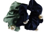 A New Day Satin and Pearl Hair Twister Set 2pc Blue Green 87657 - $1.97