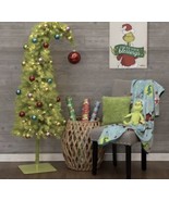Hobby Lobby Grinch Christmas Tree 5&#39; LED Bright Green Whimsical Indoor L... - £368.72 GBP